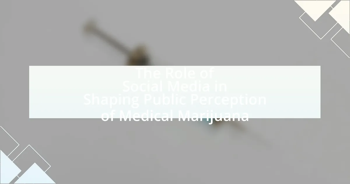 The Role of Social Media in Shaping Public Perception of Medical Marijuana