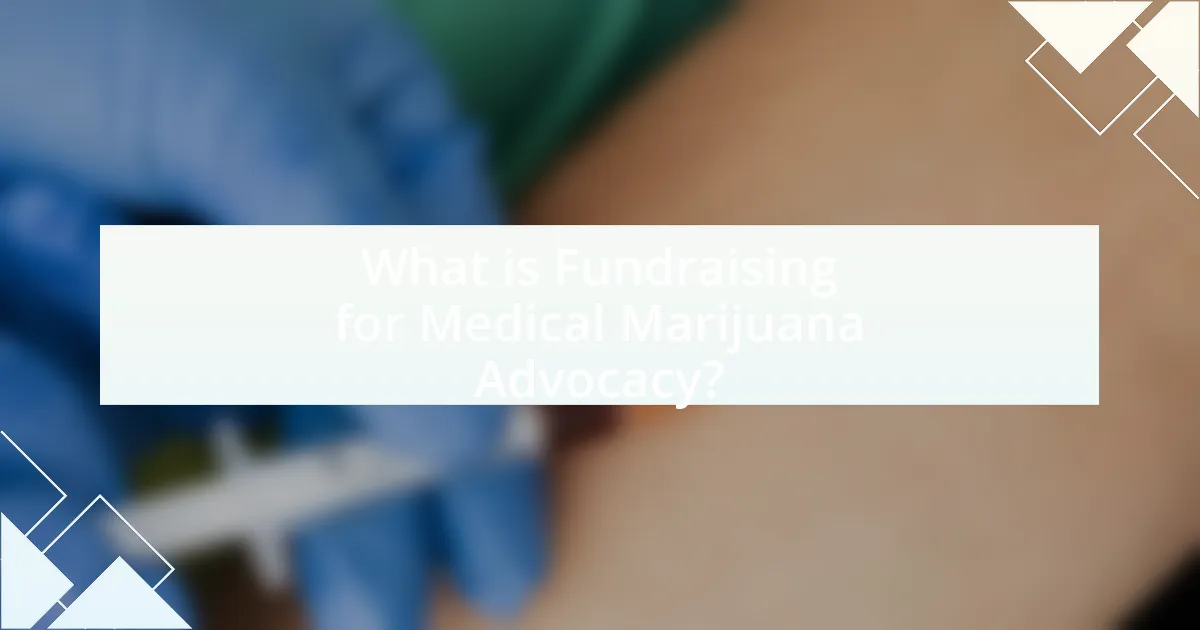 What is Fundraising for Medical Marijuana Advocacy?
