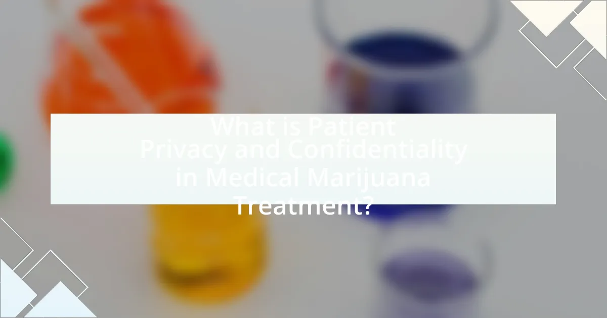 What is Patient Privacy and Confidentiality in Medical Marijuana Treatment?